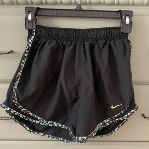 Nike Running Short Small Black with floral detail